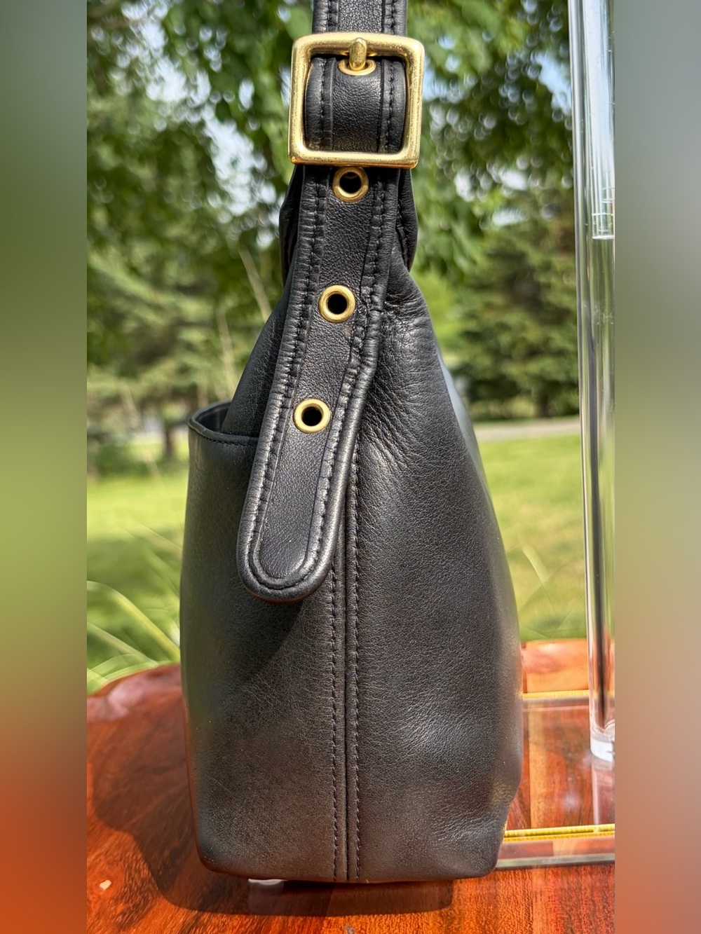 Vintage COACH Legacy Hobo Black Leather 9136 EUC - Picture 10 of 16